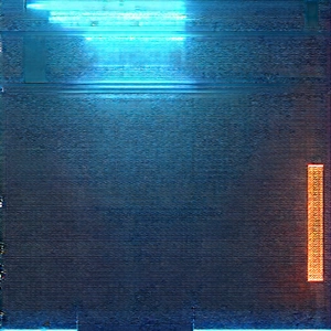 Circuit Board With Blue Light (glow:1.19) With Close-up Blue