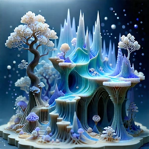 3d Printer With Digital Particles With Beautifully Crafted