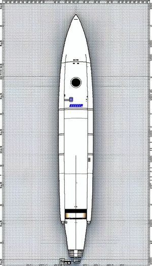 A White Boat Is Shown In A 3d Model