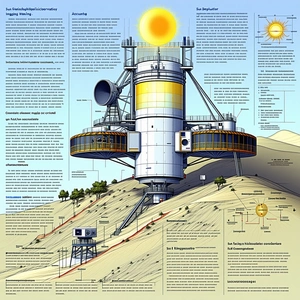 A Large, Futuristic Building Is Shown In A Diagram, With A Large Dome On Top