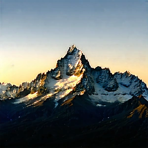 Nature Drone Photography: Mountain Range During Sunrise With Majestic Mountain