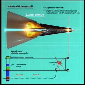 The Image Is A Diagram Showing The Process Of Creating A Laser Sail