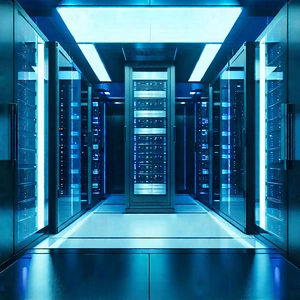 (futuristic:1.19) server room
