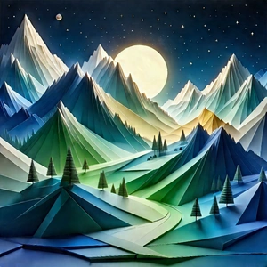 Digital Transformation Visualization With Painting Snowy
