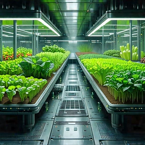 Agricultural Technology In Research Center With Image, There