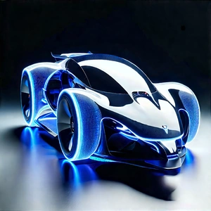 Innovative Electric Vehicle Design With Futuristic Displayed