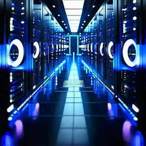 Futuristic Server Room With Image, There