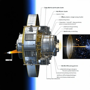 The Image Is A Diagram Of A Spacecraft, Showing Its Various Components And Their Functions
