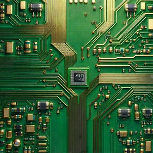 Close-up of electronic circuit