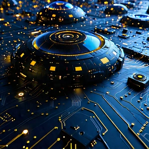 Close-up of sensor array
