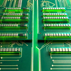 Tech Aerial Photography: Close-up of memory module