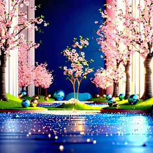 Lifestyle 3d Render: Holiday Celebration During Spring With Image, There