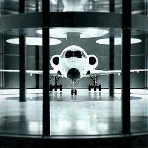Aerospace Technology In (modern:1.38) Laboratory With White Airplane