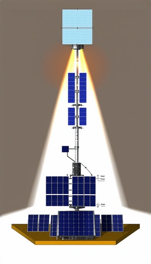 A Solar Panel System With A Large Number Of Solar Panels