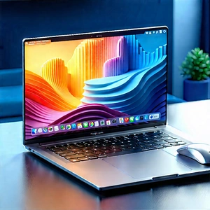 Laptop With Streaming Content With Laptop Computer