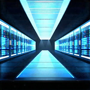 Futuristic Server Room With Image, There