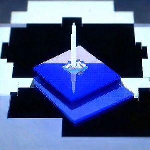 Tablet With User Interface With Blue White