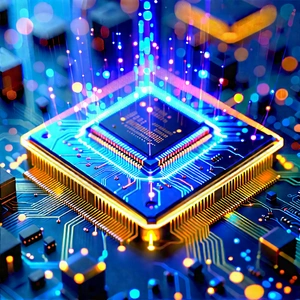 Microchip with holographic projection