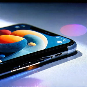 Smartphone With Streaming Content With Smartphone Blue