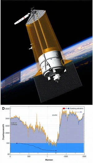 A Spacecraft, Possibly A Satellite, Flying Through The Sky
