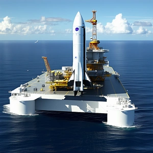 A Large White Ship Is Floating On The Water