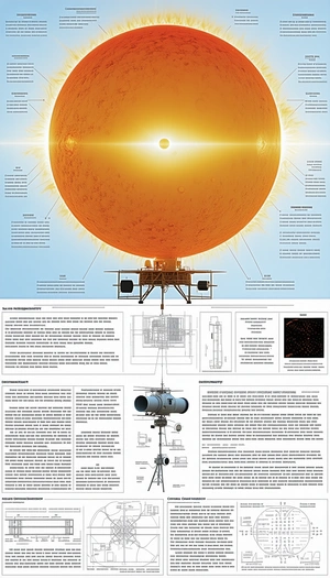 A Large, Detailed Diagram Of A Space Station Is Displayed On A Page