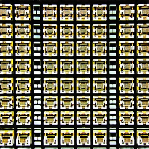Close-up of sensor array