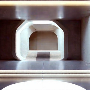 Futuristic Smart Home With Large, Modern