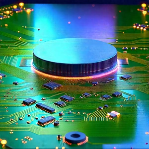 Circuit board with holographic projection