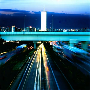 Urban Aerial Photography: Cityscape Of Urban Skyline During Rush Hour With Captures Busy