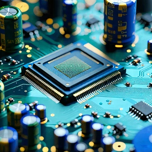 Tech Commercial Photography: Close-up of electronic circuit