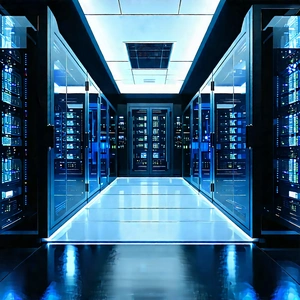 (futuristic:1.16) Server Room With Image, There