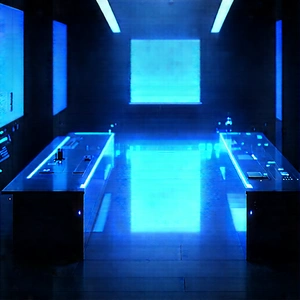 Entertainment Technology In (modern:1.43) Laboratory With Image, There