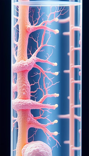 A Close-up Of A Tree Branch With A Pinkish Hue