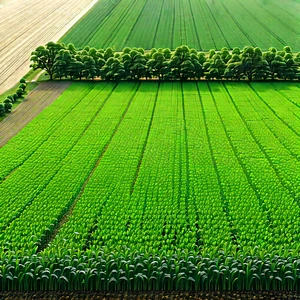 Agricultural Technology In Design Studio With Large, Lush