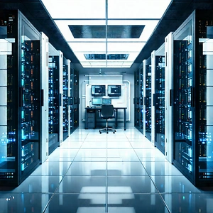 Futuristic server room
