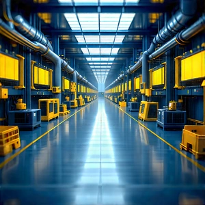 Entertainment Technology In Manufacturing Facility With Image