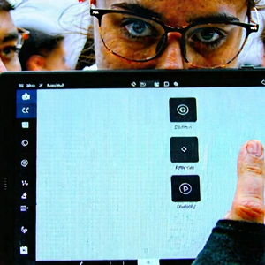 Business Professional Photography: Education professional using digital tablet