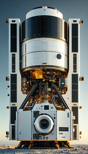 A Large White Machine Is Shown In A Close-up View