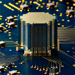 Close-up of sensor array