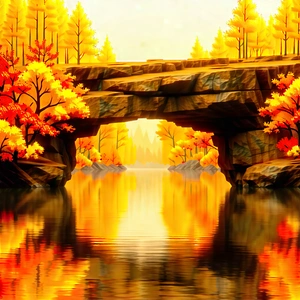 Nature Commercial Photography: Natural Arch In Autumn Colors With Image, There