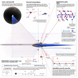 The Image Is A Diagram Showing The Energy Transfer Between A Laser And A Sail