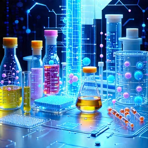 Healthcare technology in (modern:1.34) laboratory