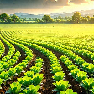 Agricultural Technology In Design Studio With Large, Lush