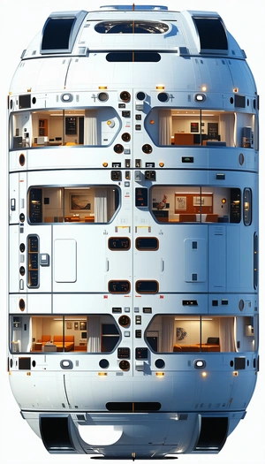 A Large, Futuristic Building Is Depicted In This Image