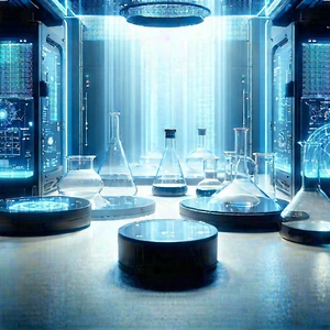 Futuristic research laboratory