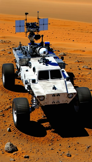 A White Vehicle, Possibly A Truck Or A Car, Parked On A Dirt Road