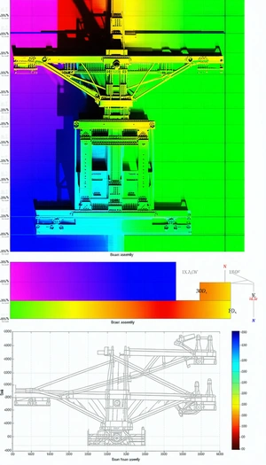 The Image Is A 3d Model Of A Large Structure, Possibly A Bridge Or A Building