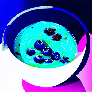 Lifestyle Isometric Design: Smoothie Bowl Prepared With Organic Components With Bowl Food