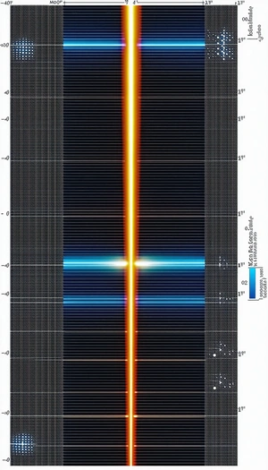 A Bright Yellow Line That Is Stretched Across The Entire Image